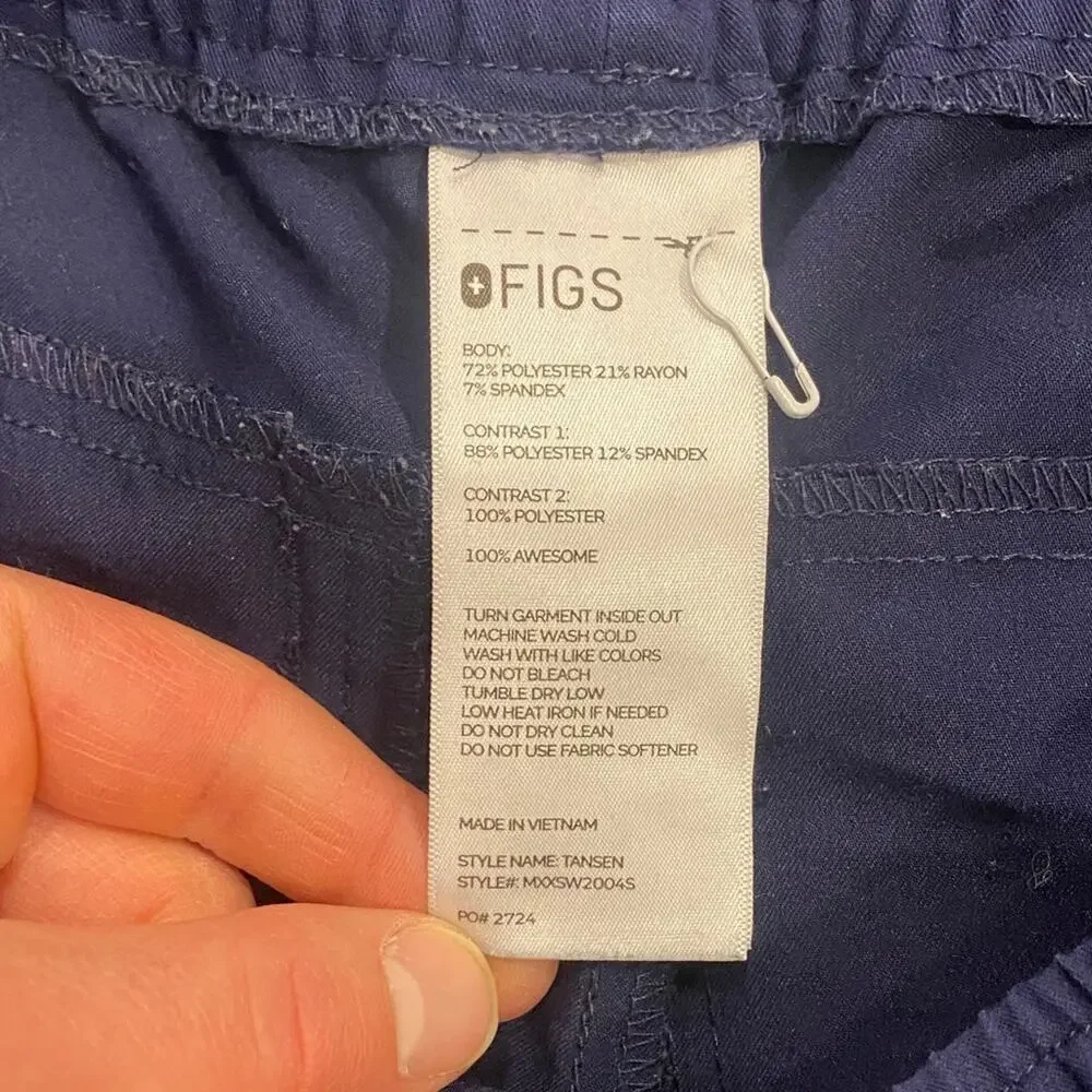 Figs Men's Tansen Dark Blue Jogger Srub Stretch - Medium